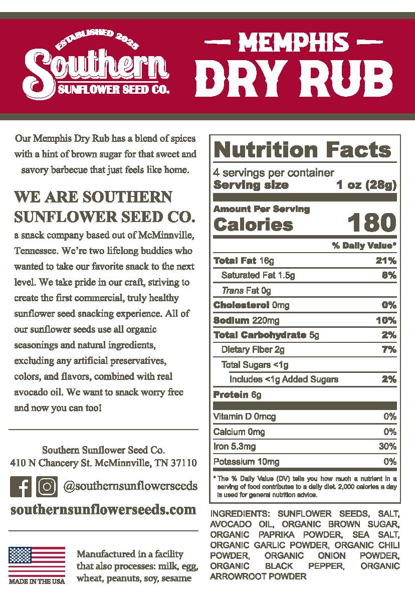 Southern Sunflower Seed Co. 4 oz Variety Box: 3 Bag Bundle