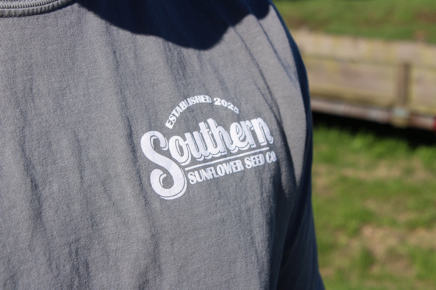 Short Sleeve Southern Sunflower Seed Co. Grey Comfort Colors T-Shirt