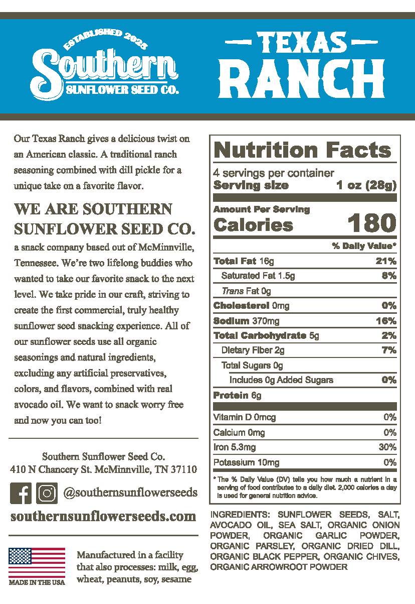 Southern Sunflower Seed Co. 4 oz Variety Box: 3 Bag Bundle